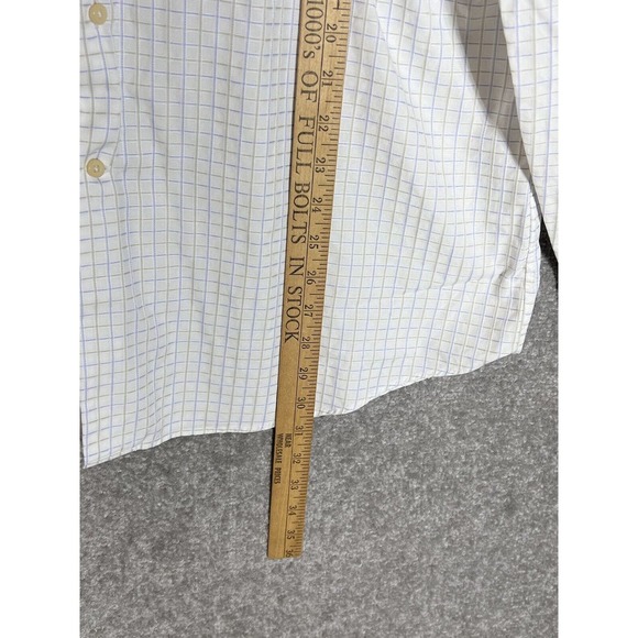 Tommy Bahama Windowpane Long Sleeve Button Up Shirt Mens Size 15.5‎ 34/35 - Picture 8 of 8